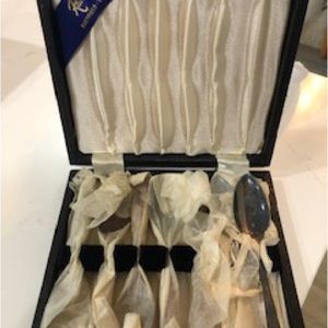 NWT vintage 196os in box and original tissue Sheffield England 7 silver-plate